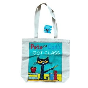 PETE the Cat’s Got Class Reusable Canvas Tote Bag